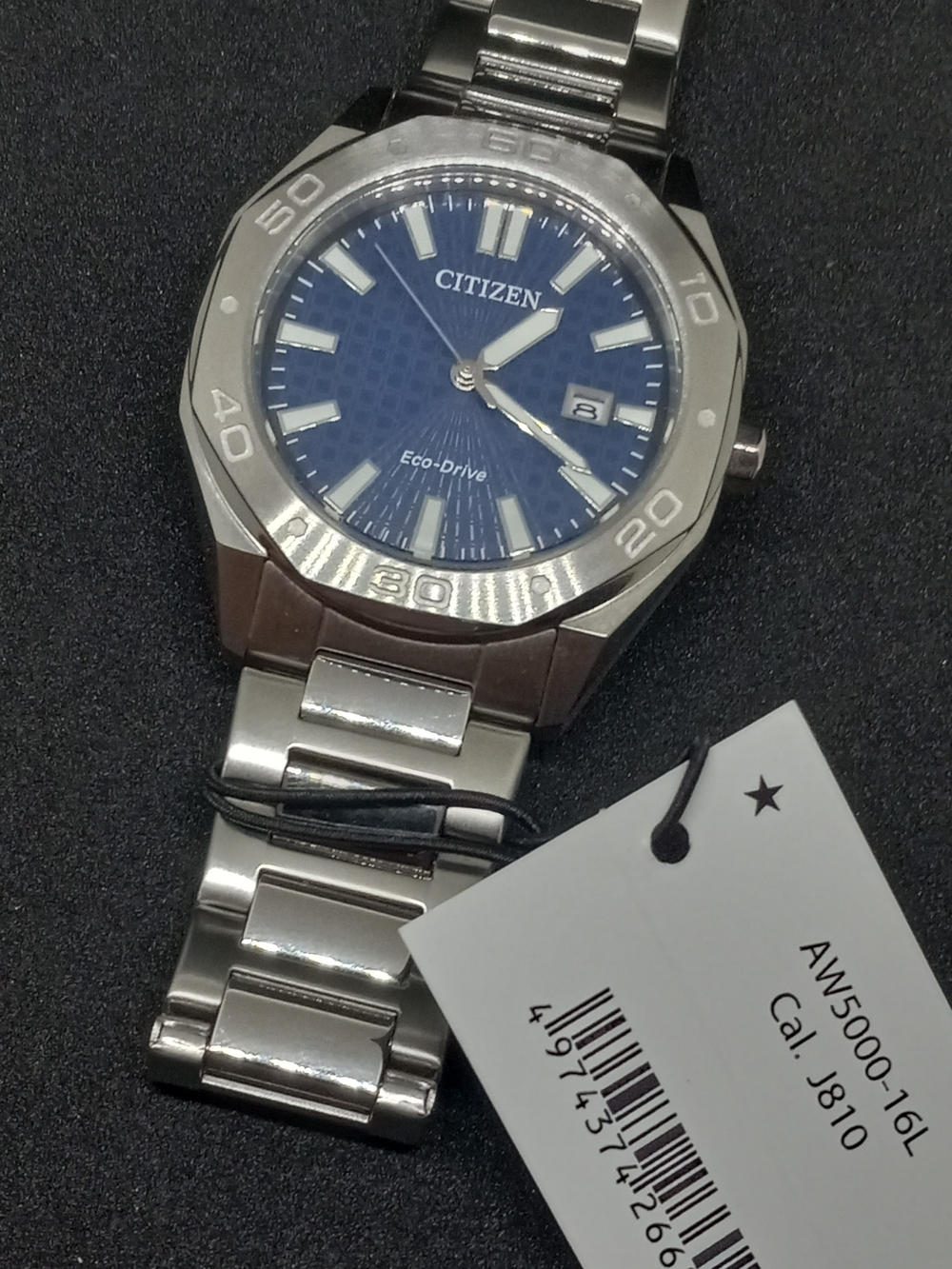 Citizen Eco-Drive Men's Stainless Steel Watch - Blue Dial